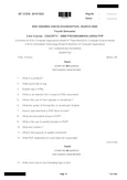 CS4CRT11 - Web Programming Using PHP QP Mar-Oct 2020 Exam Paper