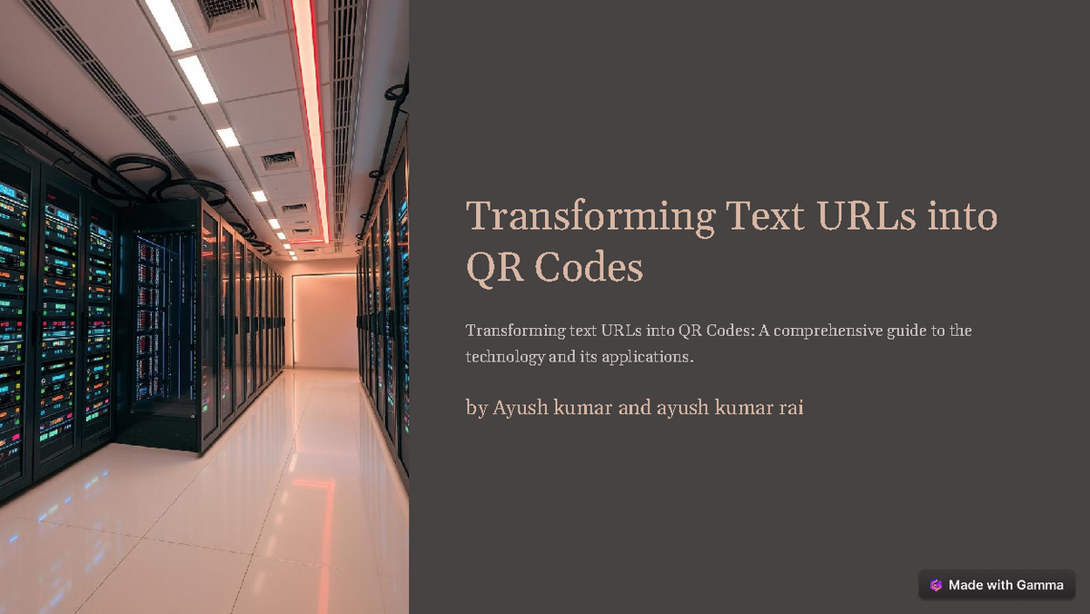 Transforming Text URLs into QR Codes - Transforming Text URLs into QR ...
