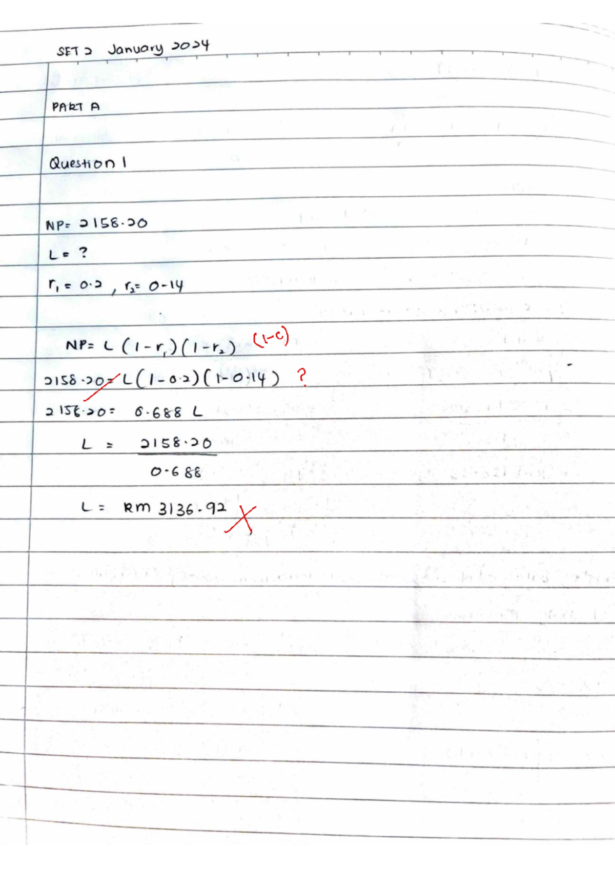 MAT112 TEST 2 SET 2 January 2024 - Questions and Solutions - Studocu