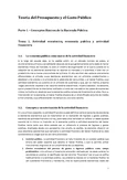 Teoría del Presupuesto y Gasto Público: Temas 1-15 (Curso 12345)