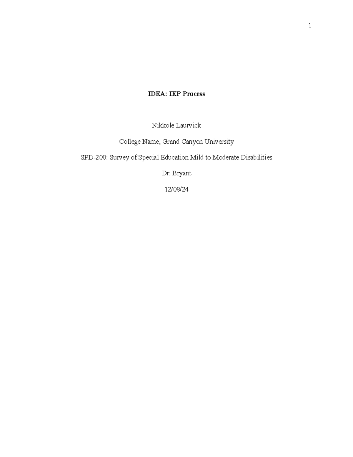 IDEA and the IEP Process: Understanding Special Education Framework ...