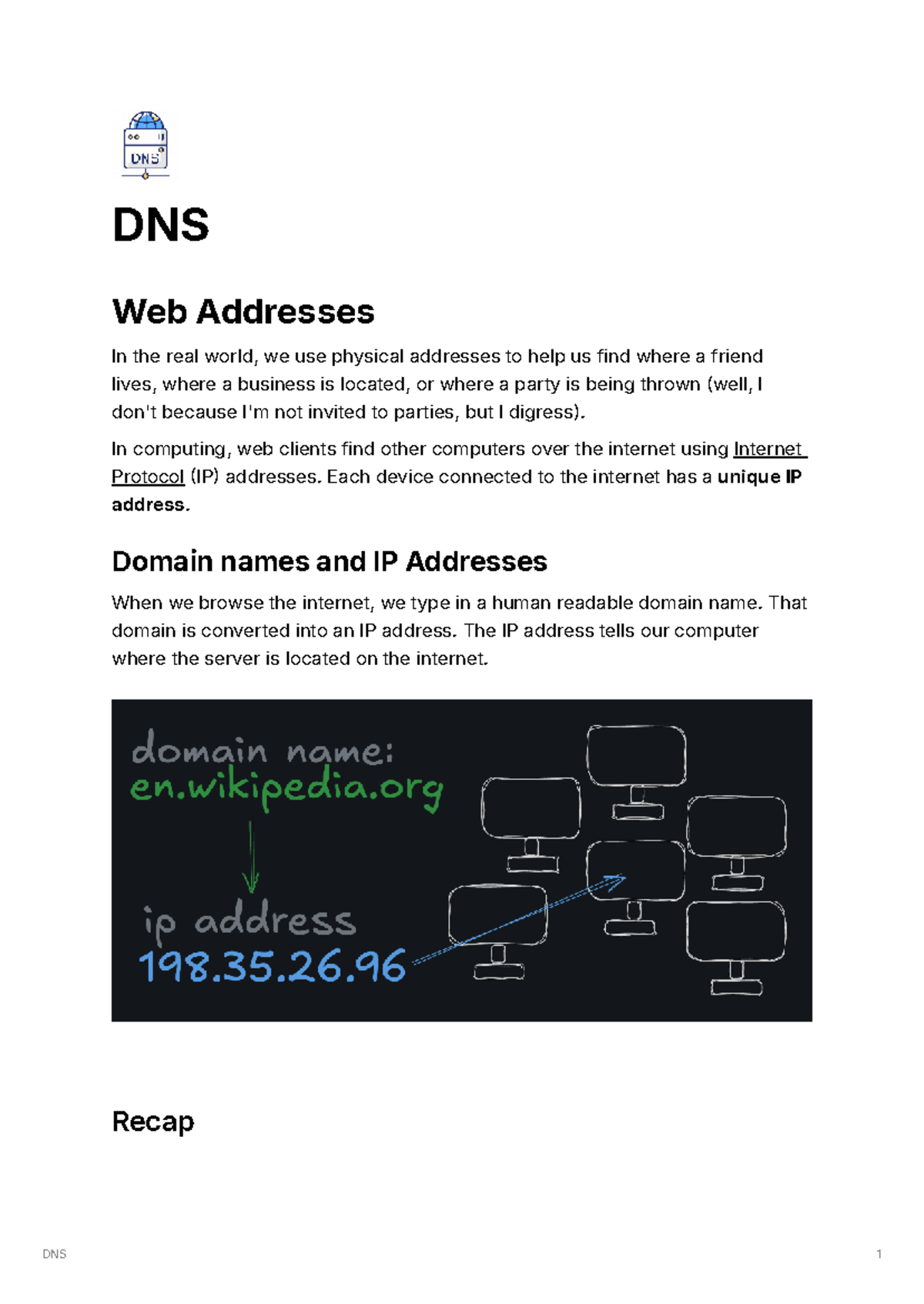 DNS 101: Understanding Domain Names and IP Addresses in Web Hosting ...