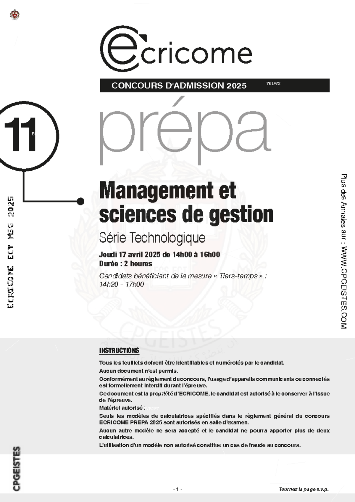 ECRICOME ECT MSG 2025 : Étude de Cas sur Bathô et l'Économie Circulaire ...