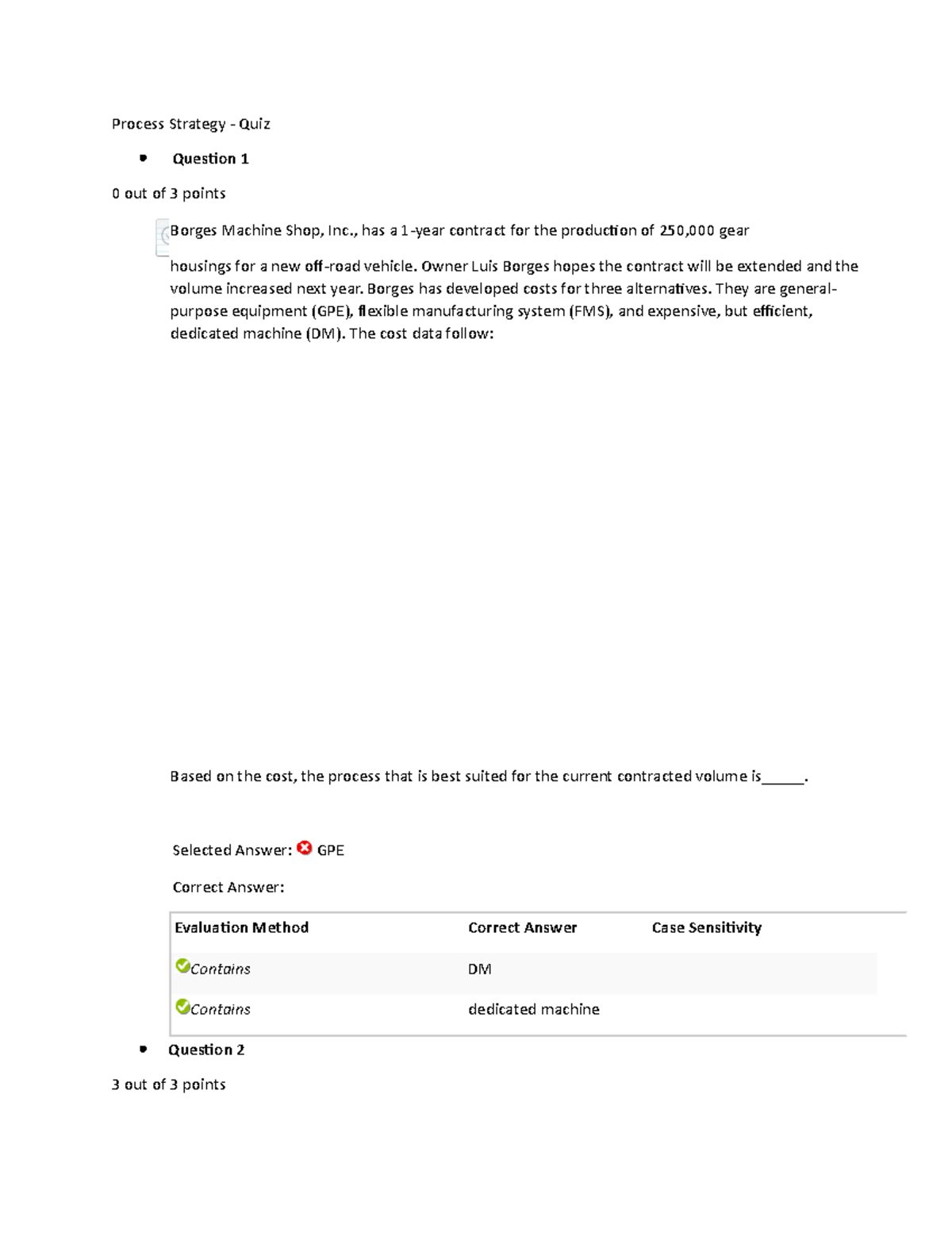 Process Strategy Quiz – Key Concepts and Questions - Studocu