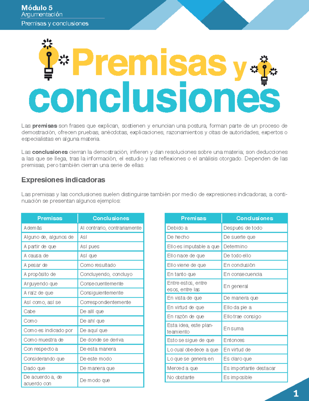 M05 S4 Premisas y Conclusiones: Claves para una Argumentación Efectiva ...