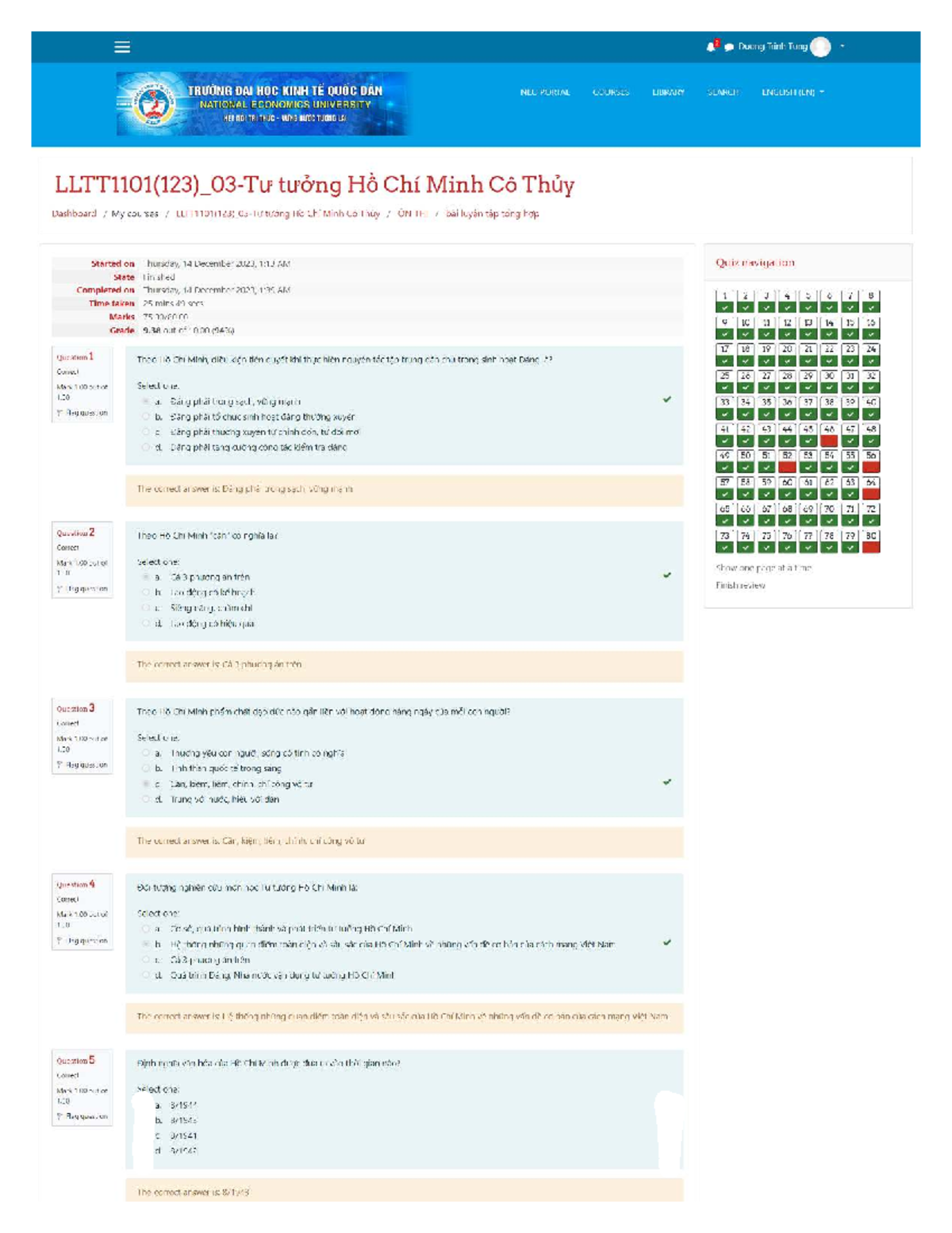 Quiz cô Thủy 3 - Môn Tư Tưởng Hồ Chí Minh - Document Preview