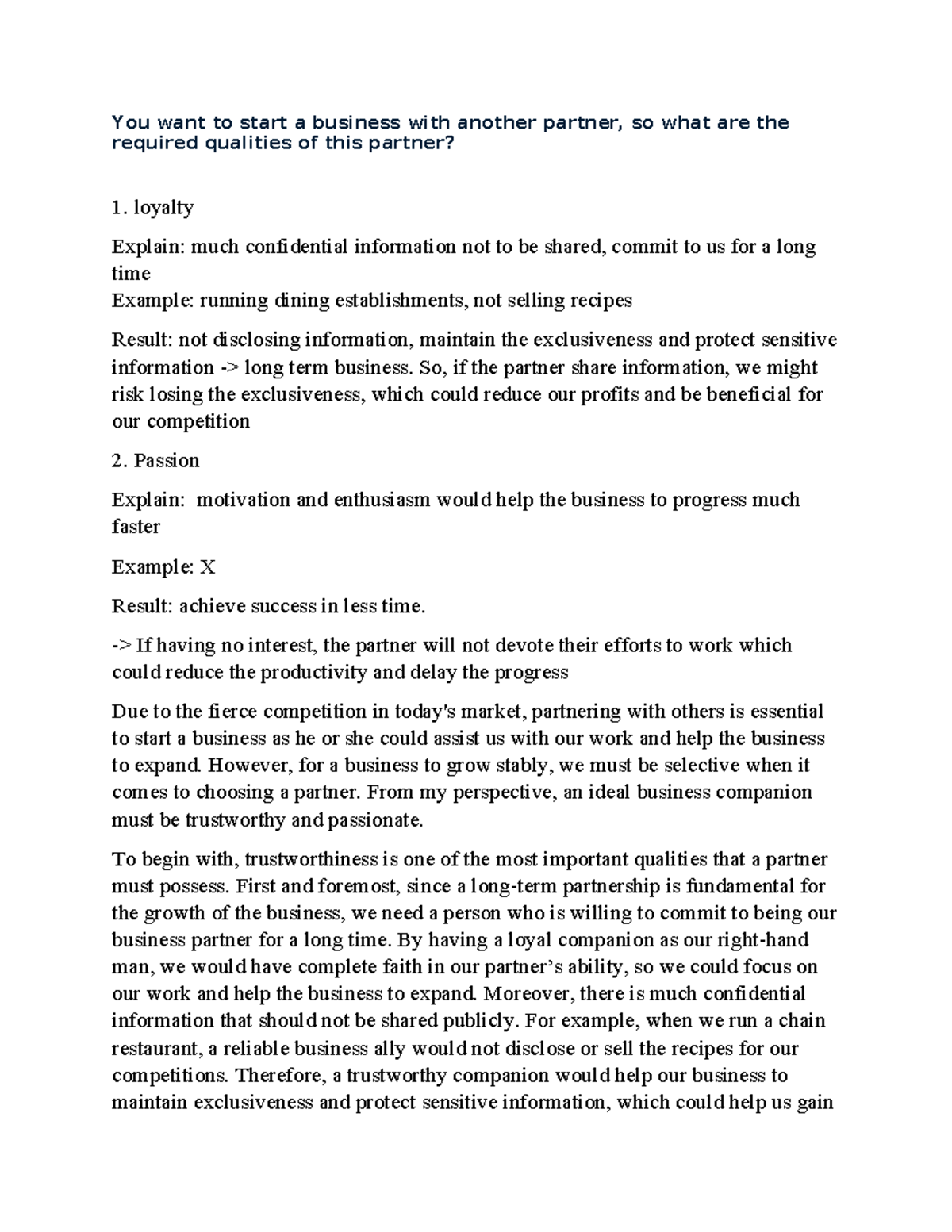 Qualities of a Trustworthy Business Partner: Key Traits to Consider ...