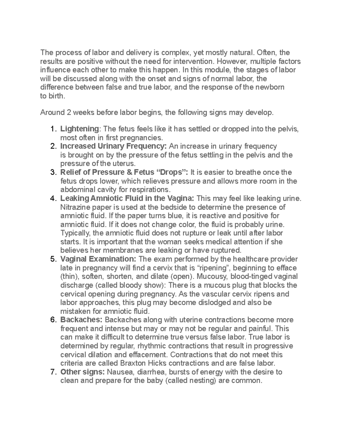 Understanding the Process and Stages of Labor: A Comprehensive Guide ...