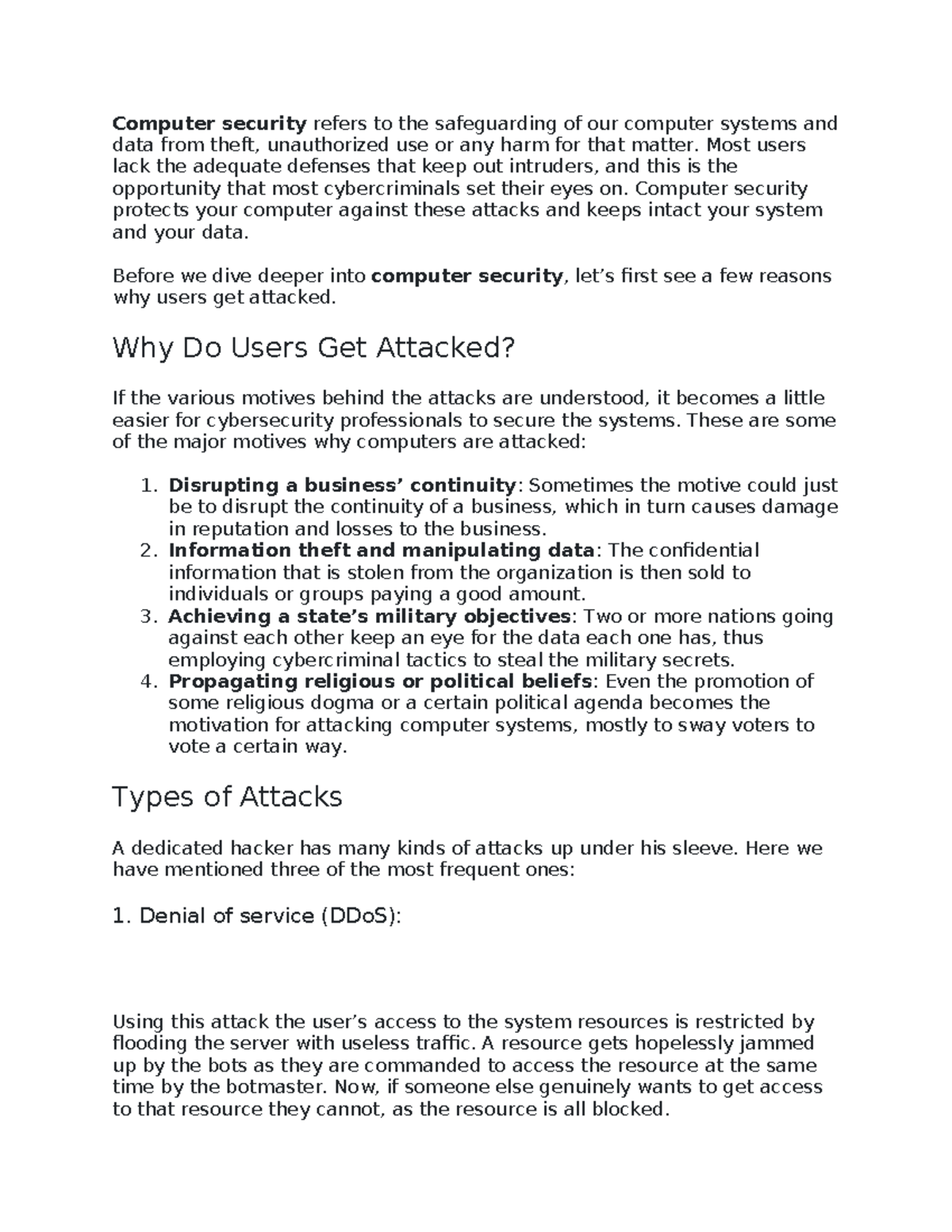 Computer Security: Understanding Threats and Protection Strategies ...