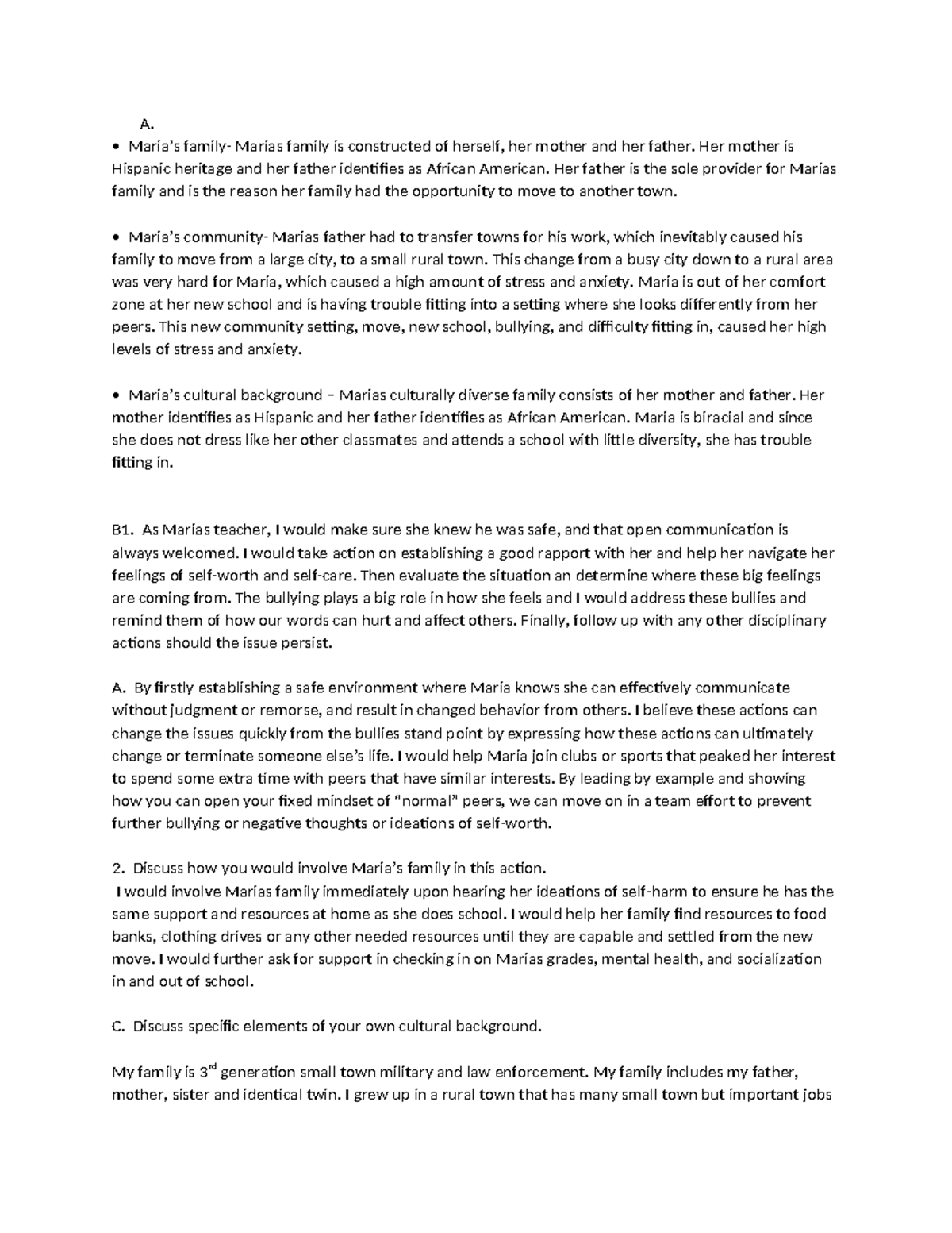 Cultural Analysis Report 2: Navigating Identity and Community ...