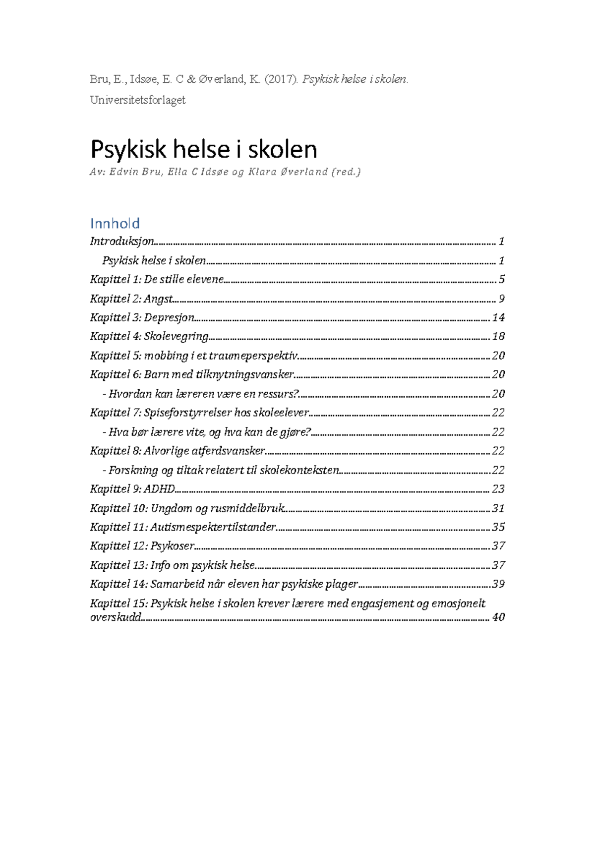 Notater til 