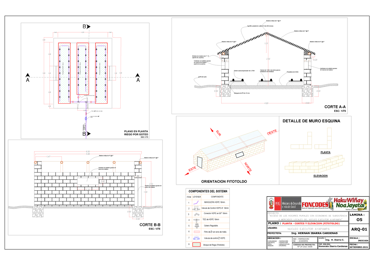 Diseño de Fitotoldo en Zonas Altas - Proyecto de Riego - Document Preview