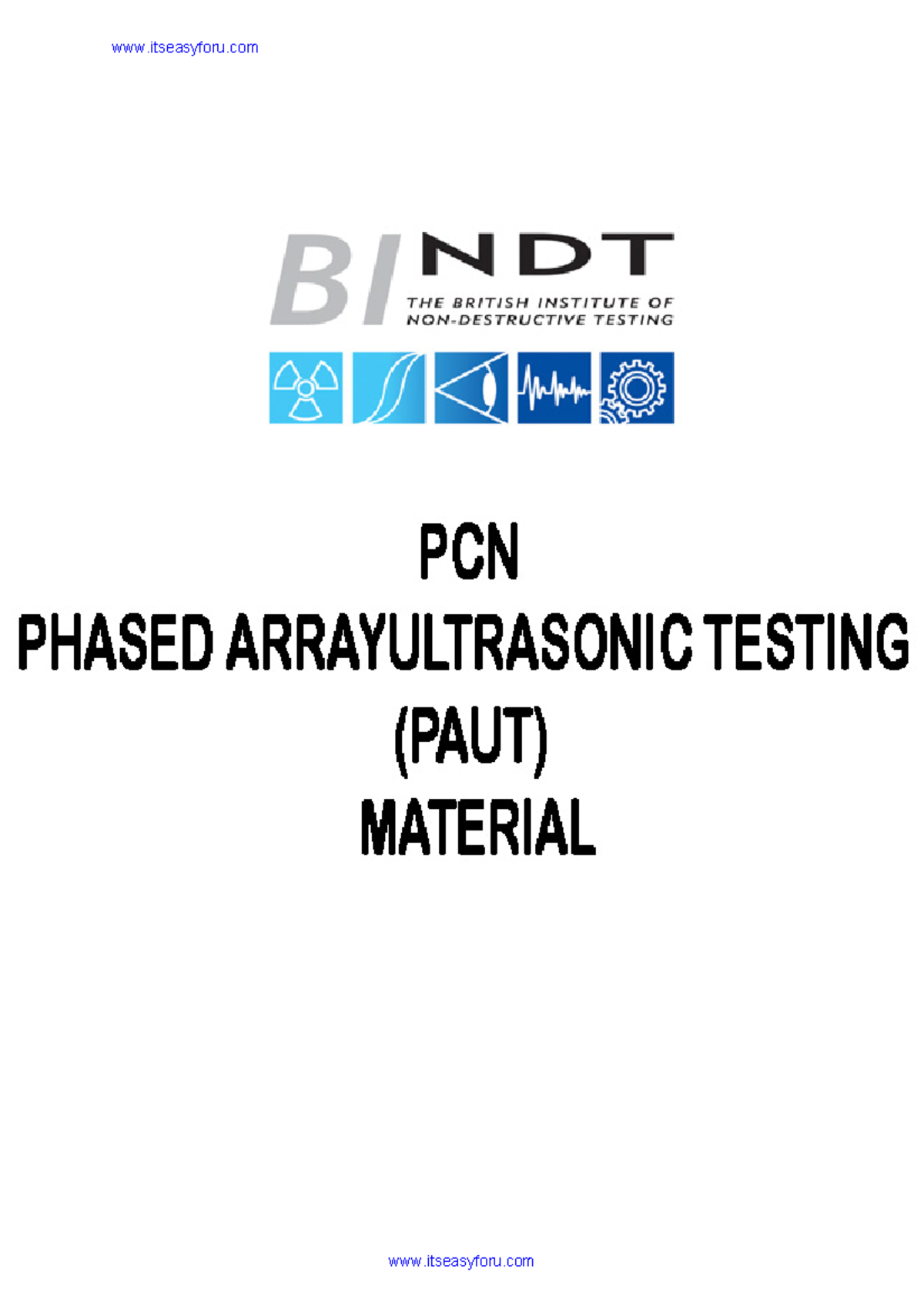 PCN Phased Array Ultrasonic Testing (PAUT) - Comprehensive Course ...
