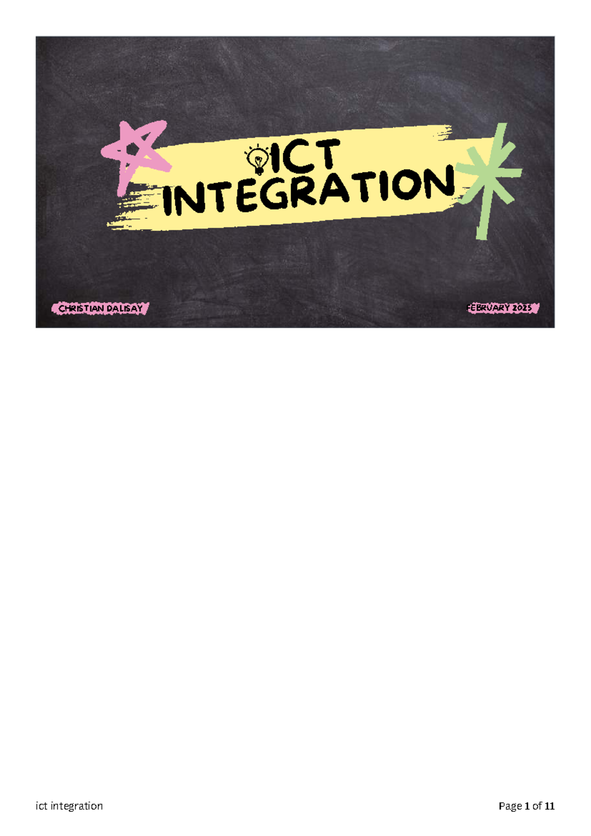 ICT Integration in Classrooms: Strategies and Key Components - Studocu