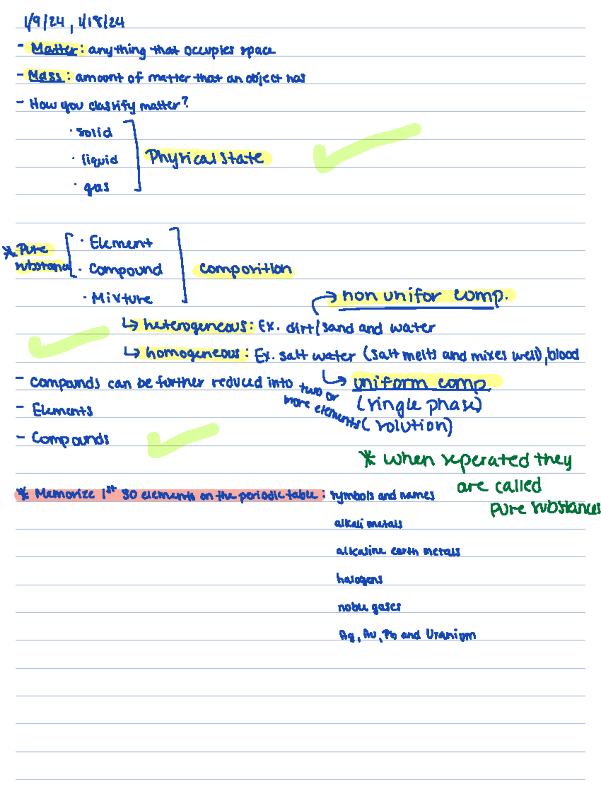Chapter 1 Chemistry Notes: Key Concepts and Study Tips - Studocu