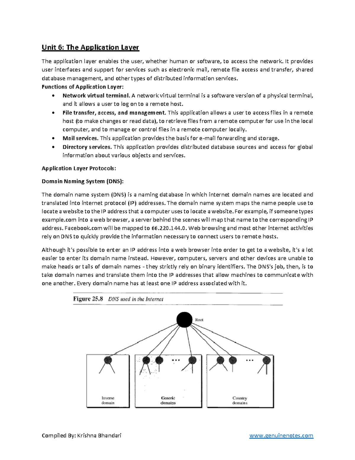 Unit 6 The Application Layer - Unit 6: The Application Layer The ...