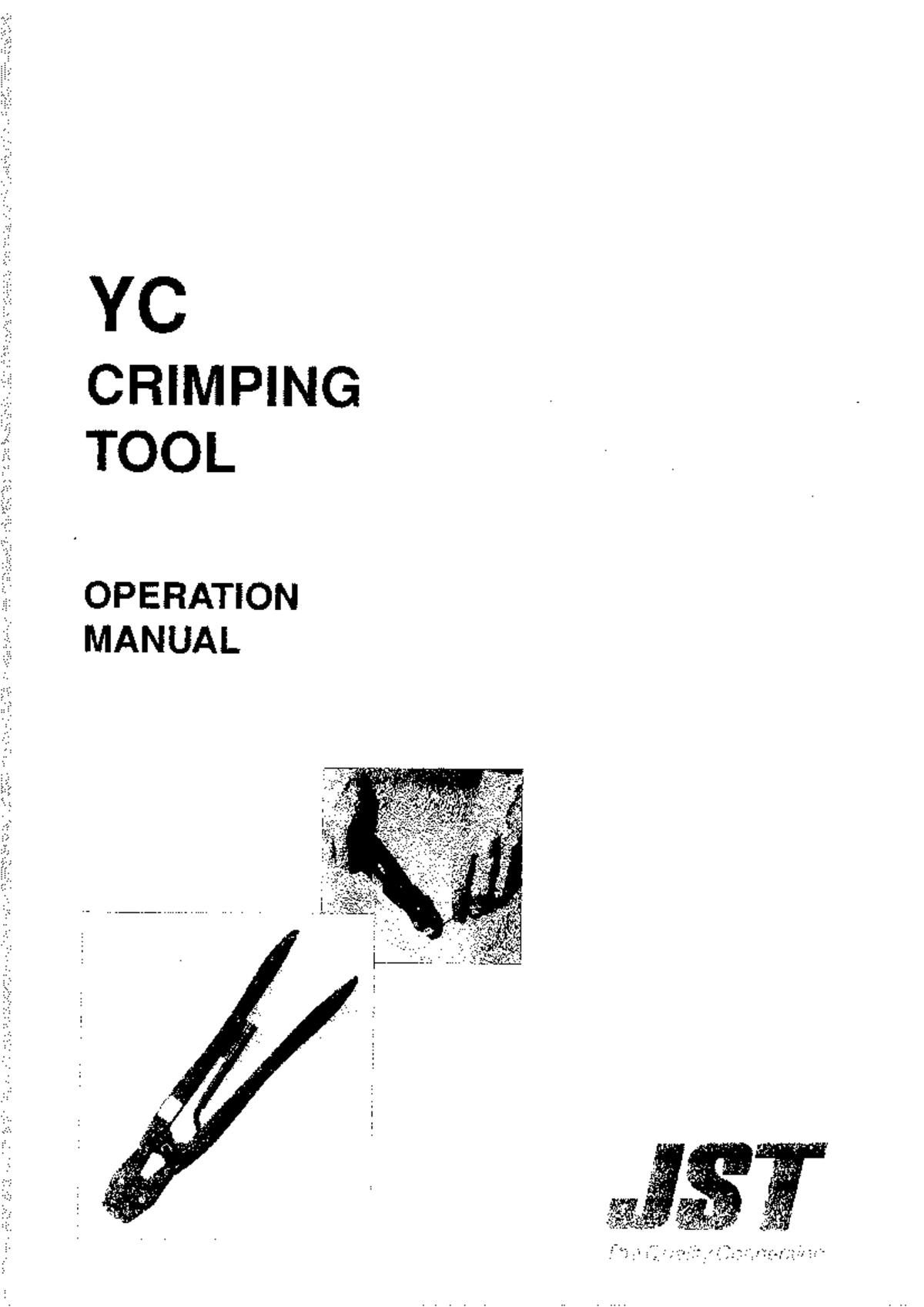 YC CRIMPING TOOL OPERATION MANUAL - JST Guide - Studocu