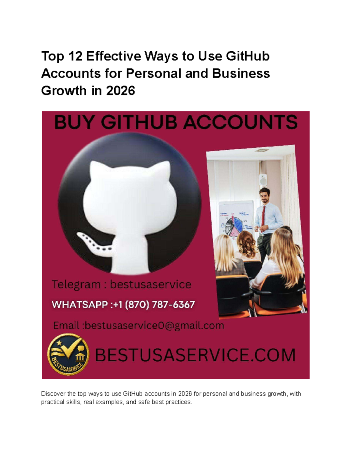 Top 12 Effective Ways to Use GitHub Accounts for Growth in 2026 - Studocu