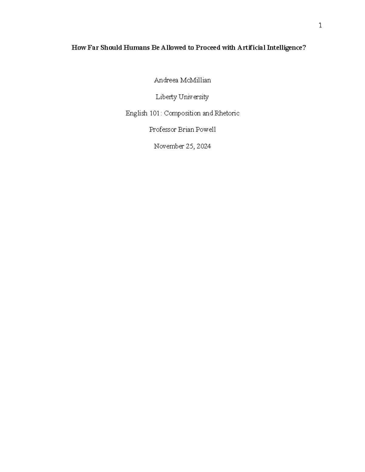 AI paper - How Far Should Humans Be Allowed to Proceed with Artificial ...