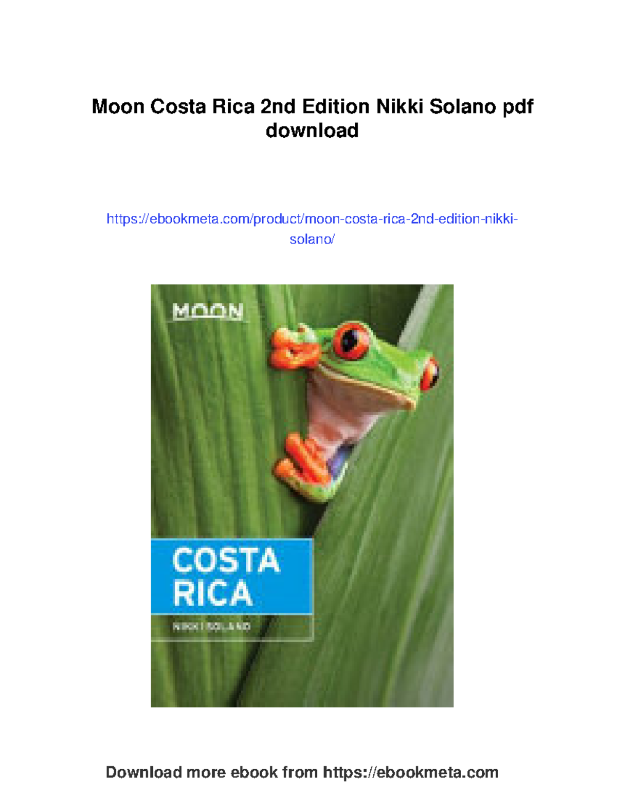 Costa Rica Travel Guide: Exploring Nature and Culture - 2nd Ed. - Studocu