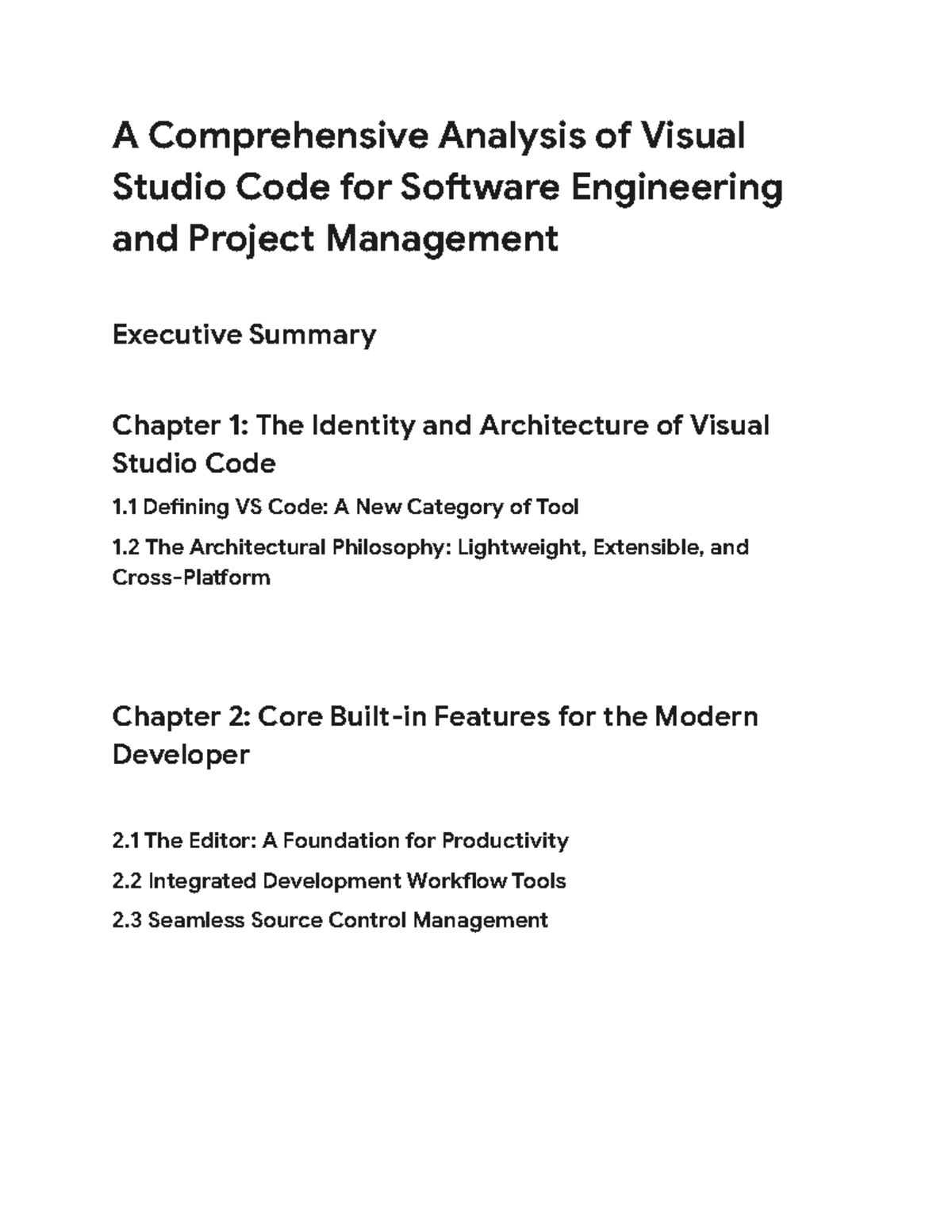 VS Code for Engineering Projects: A Comprehensive Analysis - Studocu