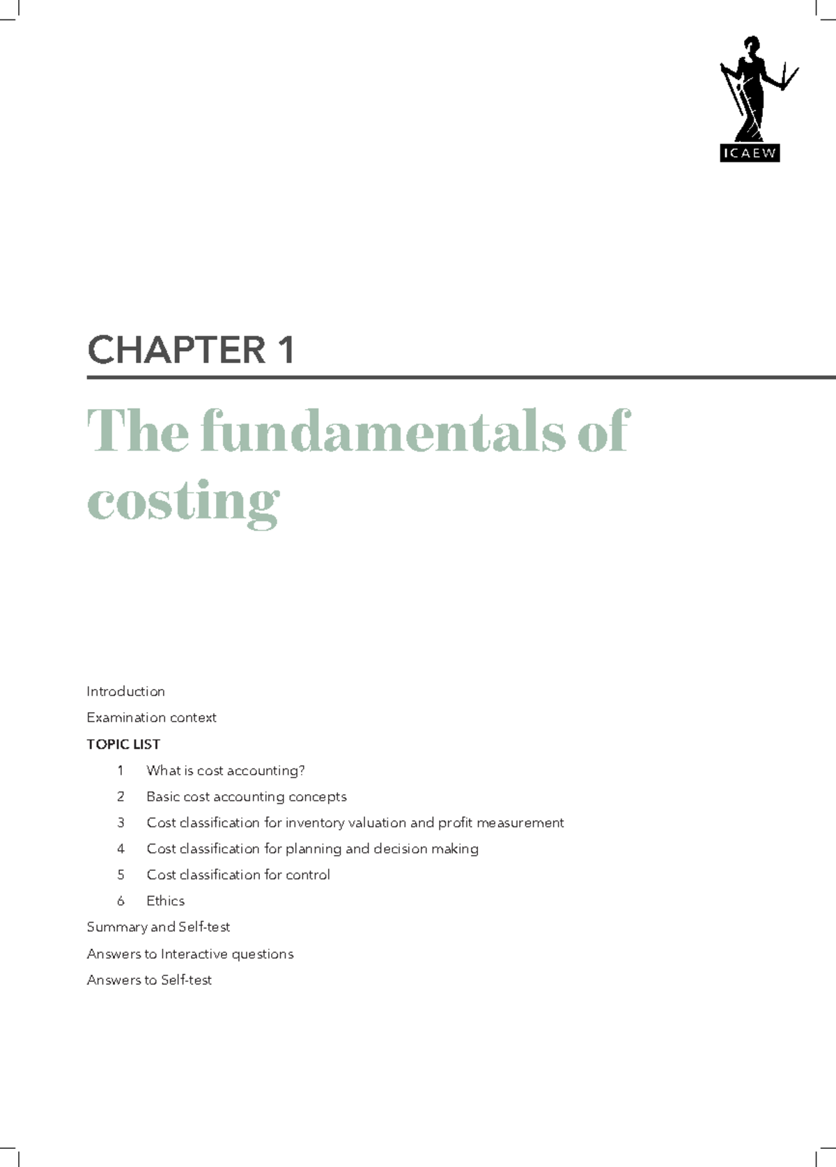 Chapter 1 - Fundamentals of Cost Accounting (Textbook) - Kế toán quản ...