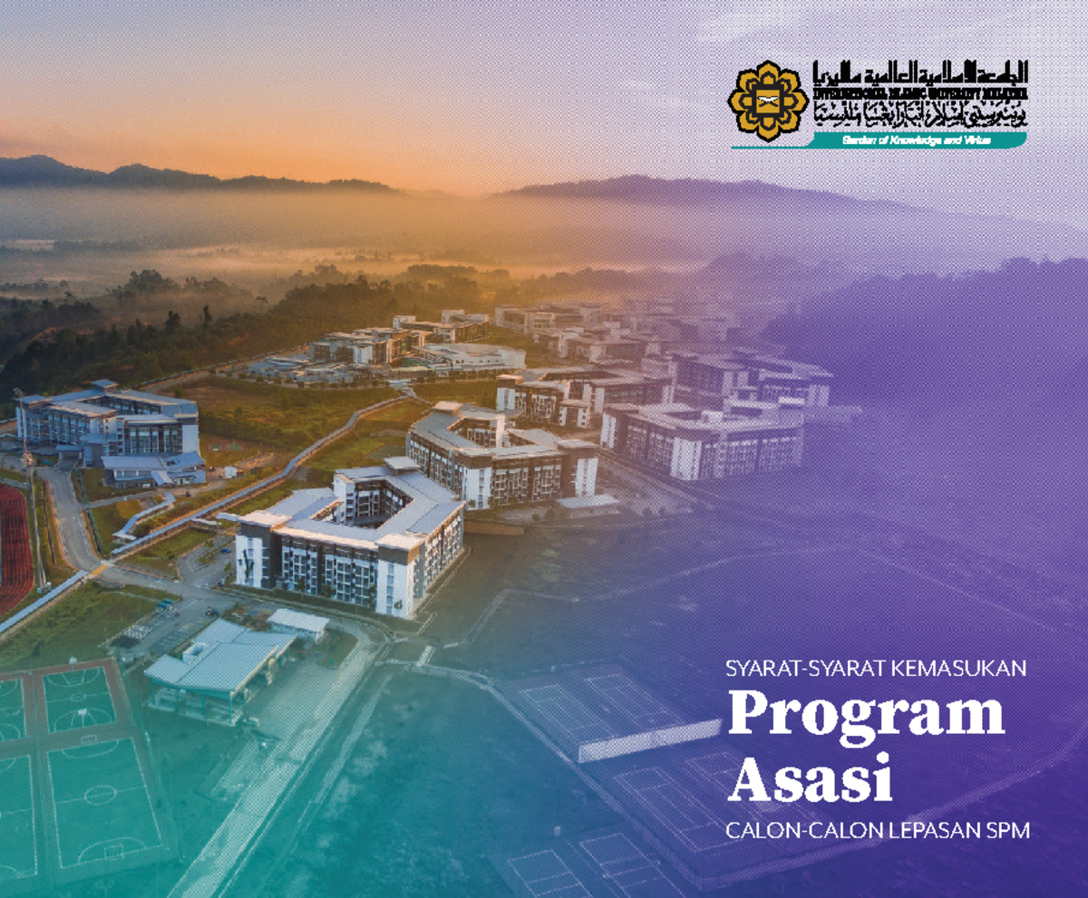 Program Asasi IIUM 2022: Syarat Kemasukan dan Laluan Ijazah - Studocu