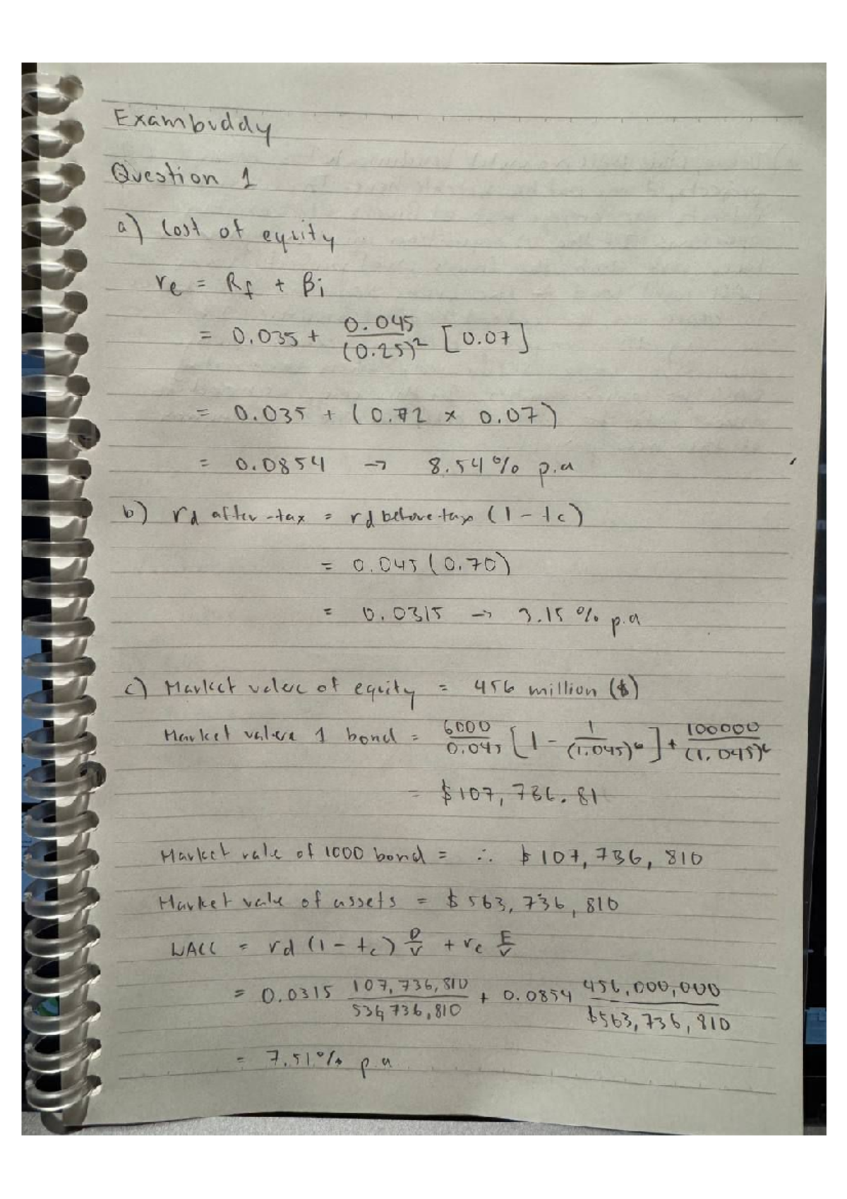 Exambuddy 5 (Task 4) - Equity Valuation and WACC Analysis - Studocu