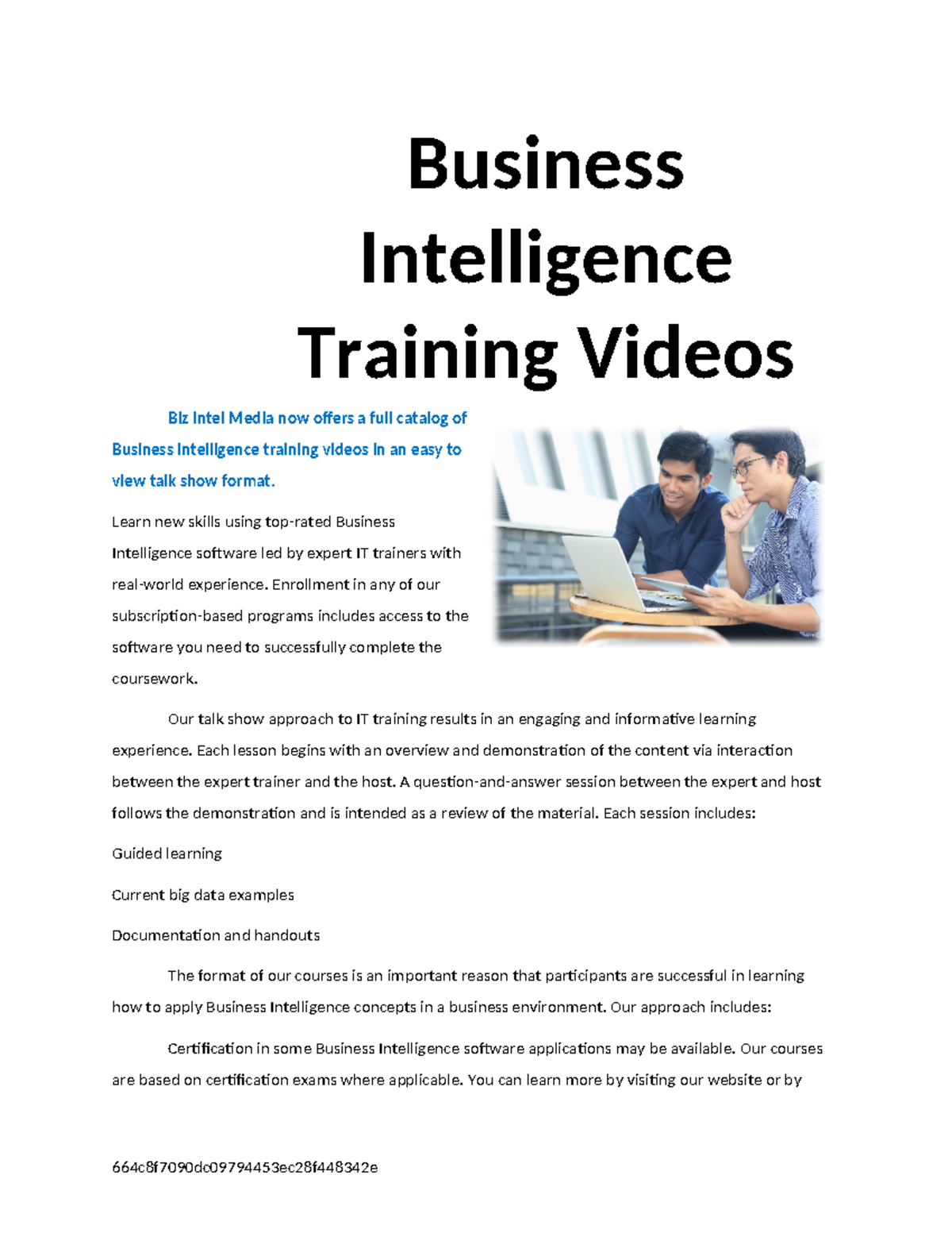 BI Training: Engaging Video Lessons on Business Intelligence Concepts ...