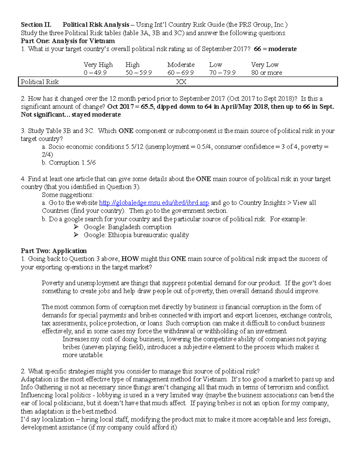 Polit Risk Analysis tchr-2019 - Section II. Political Risk Analysis ...
