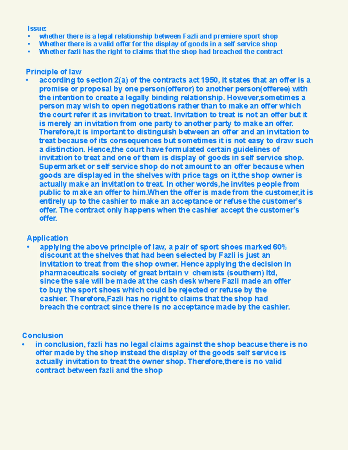 LAW084 PAST YEAR Paper Analysis and Constitutional Issues NOV 2023 ...