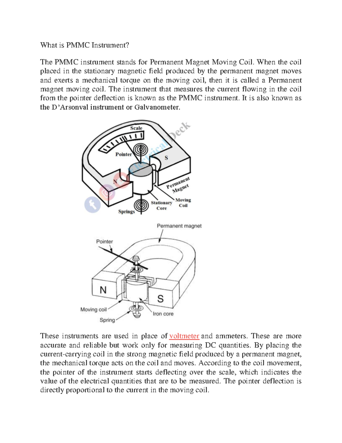Ammeter Loading Effect Calculation for PMMC Instruments - BATECH 22FALL ...