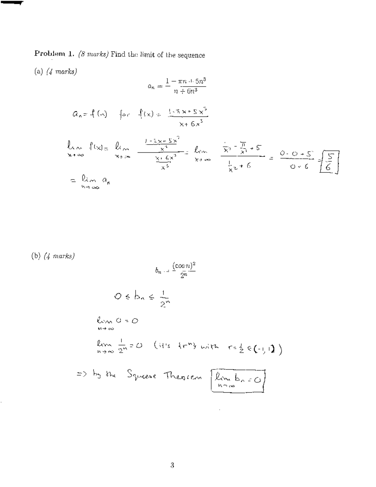 CALC1501 - Midterm Exam 2 Solutions & Analysis - 2017 - Studocu