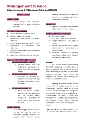 Strat BUS - Chapter 1: Introduction to Cost Management Fundamentals ...