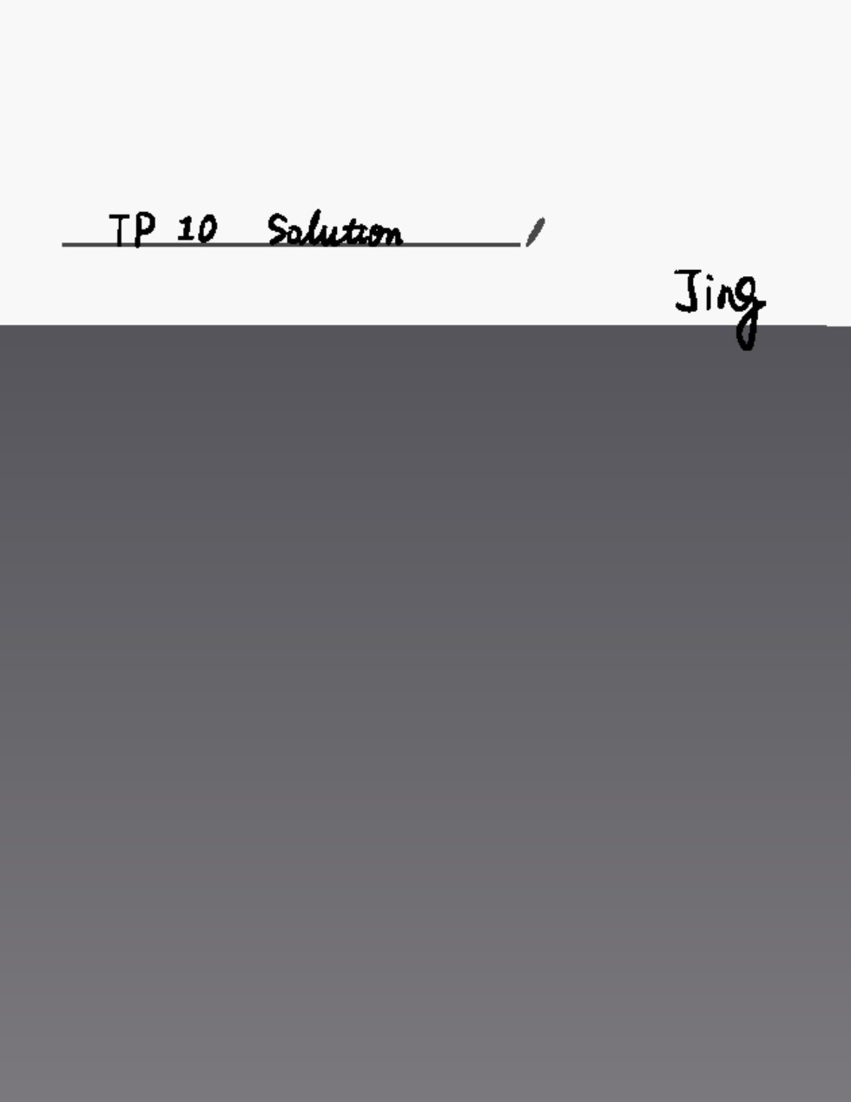 TP 10 Solutions Jing - Analysis of Sequences and Limits - Studocu