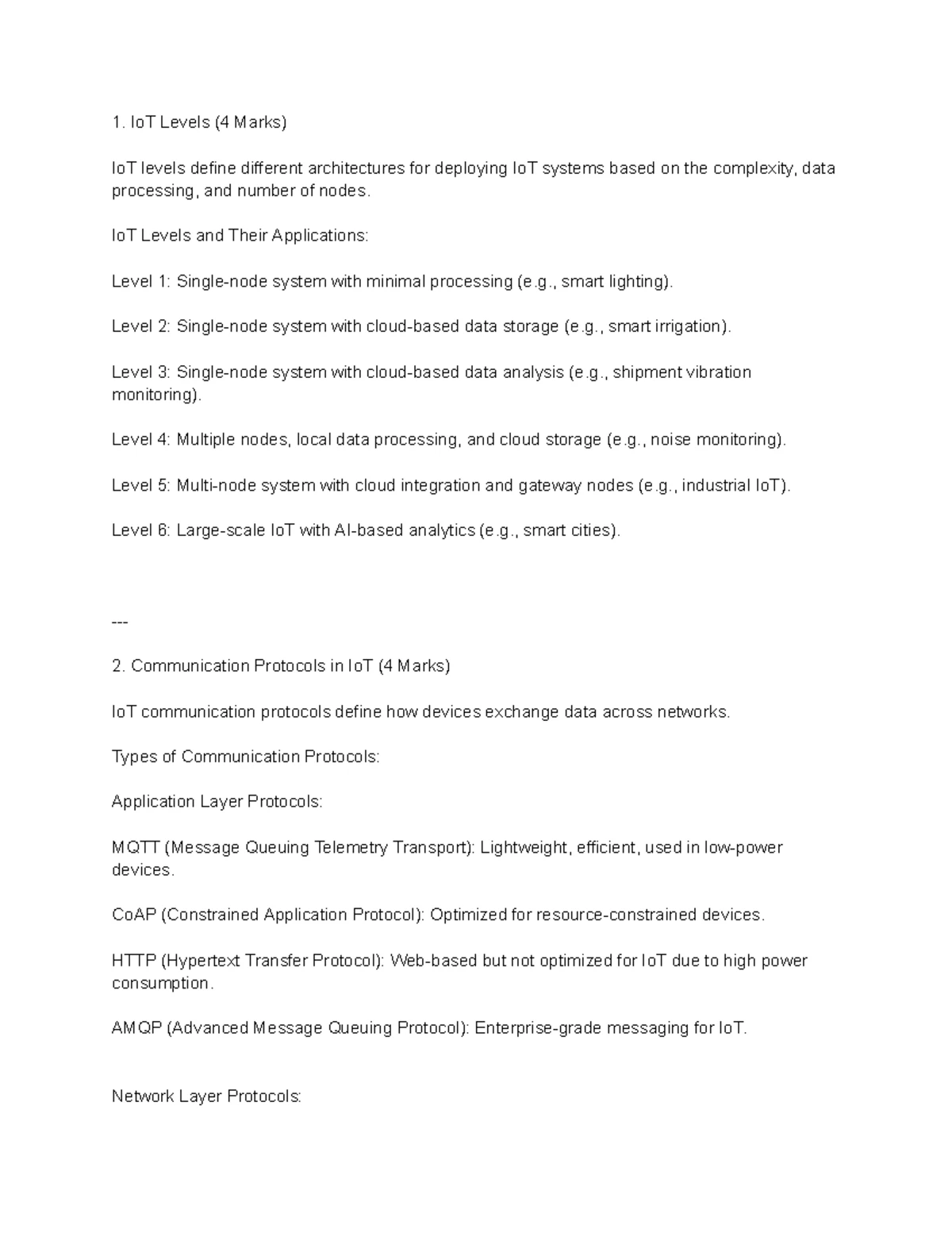 21CSE253T - Comprehensive Guide to Internet of Things (IoT) - Studocu