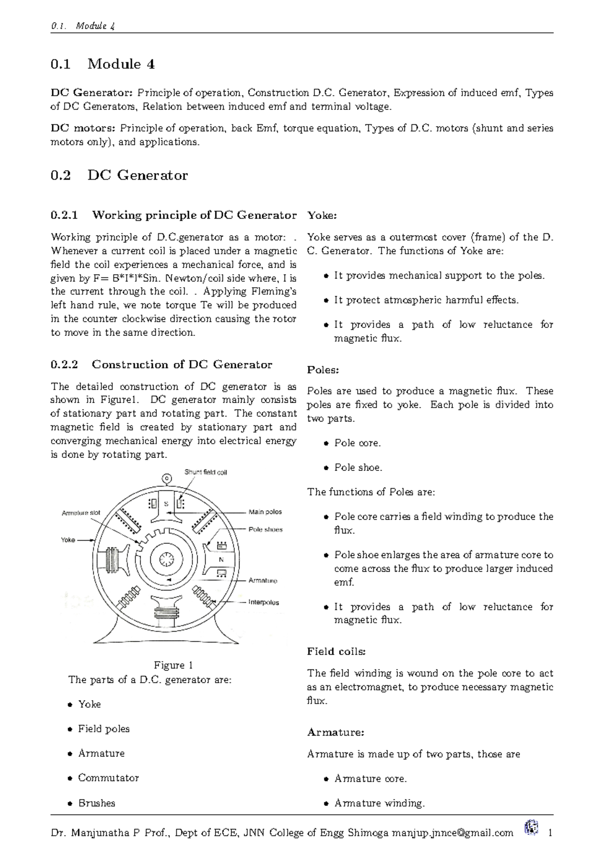 Module 4 dc motor generator - Module 4 0 Module 4 DC Generator ...