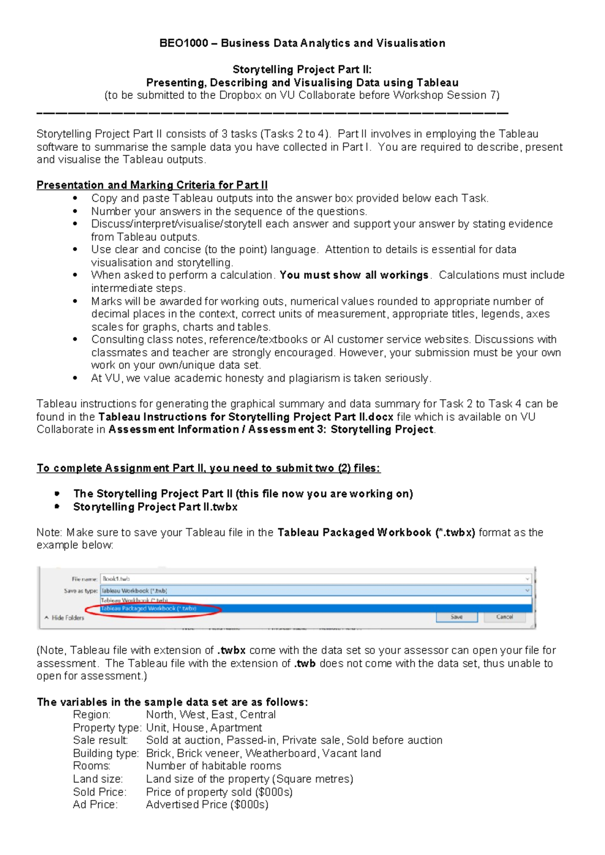 Assessment 3: Business Data Analytics & Visualisation Project II using ...