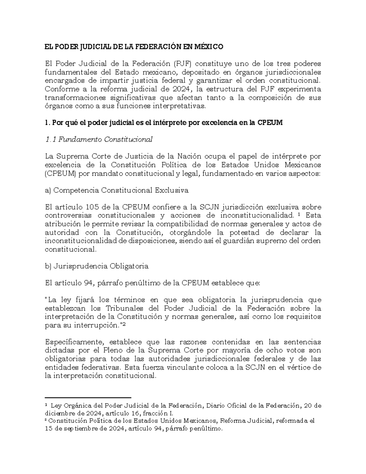 EL PODER JUDICIAL DE LA FEDERACIÓN EN MÉXICO: ESTRUCTURA Y FUNCIONES ...