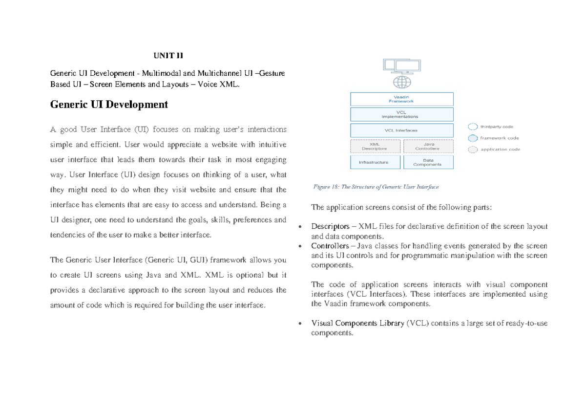 UNIT II UI Design - Mobile App Dev: Gesture-Based Interfaces & Layouts ...