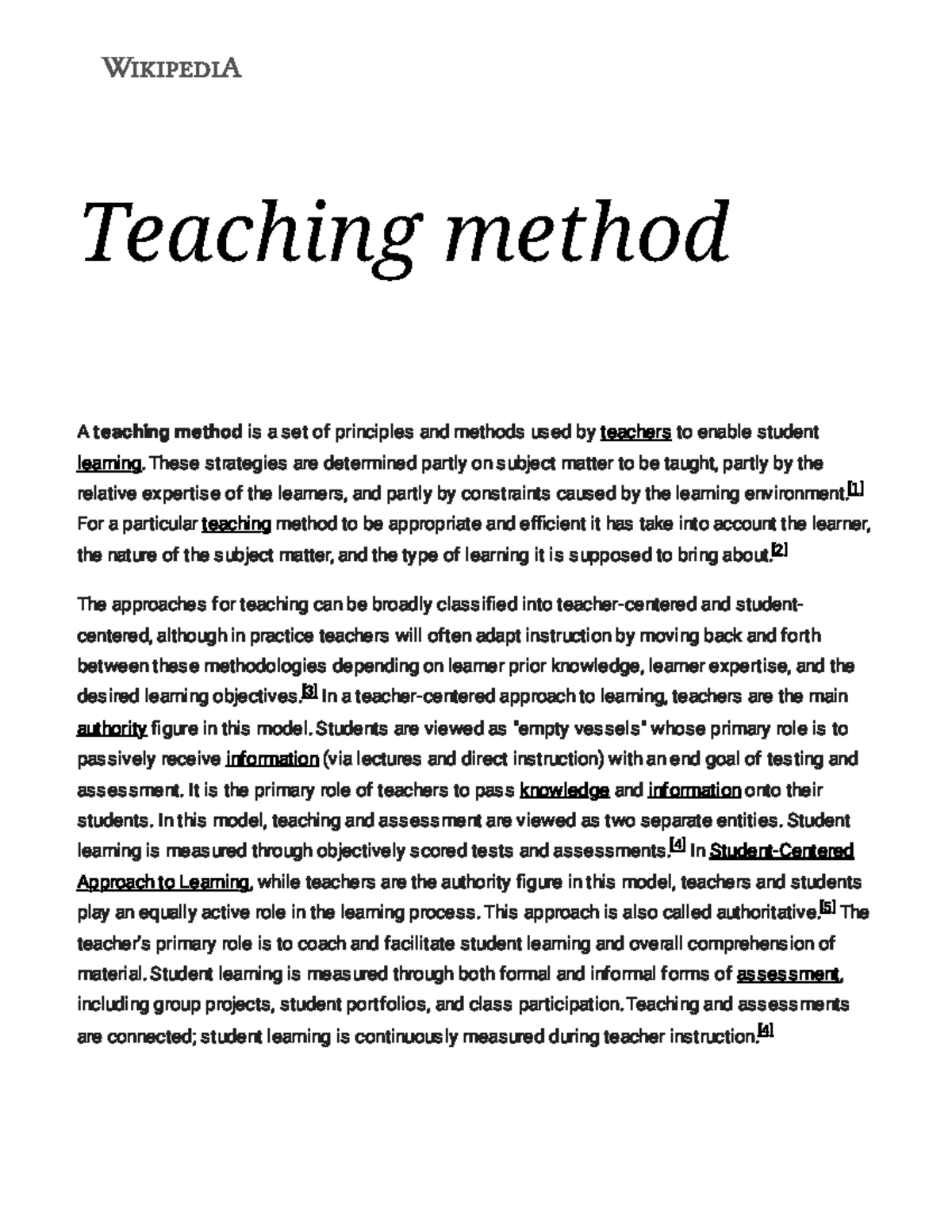 Teaching Methods: Principles and Strategies for Effective Learning ...