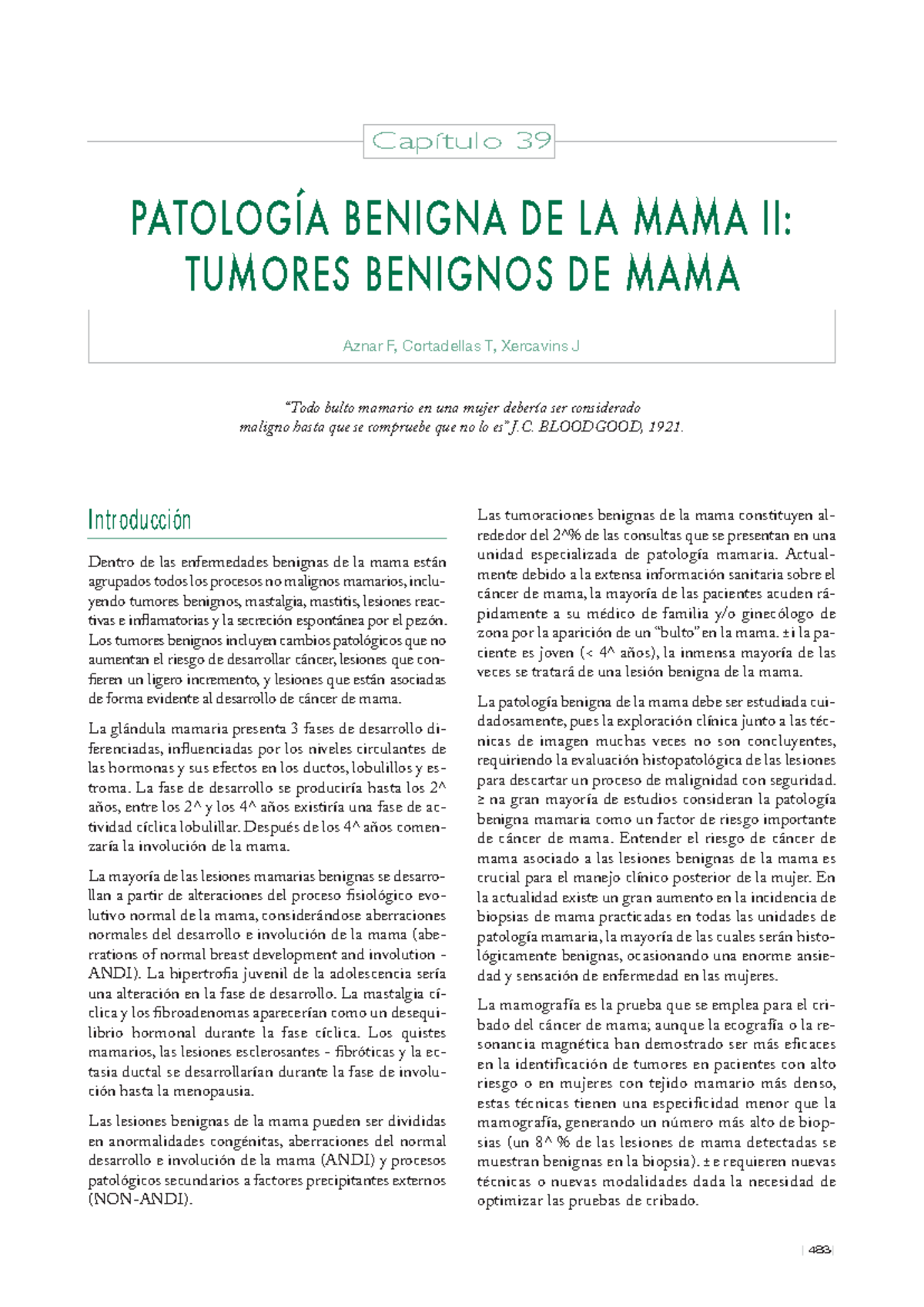 39-Patologia benigna de la mama II Tumores Benignos de la mama ...