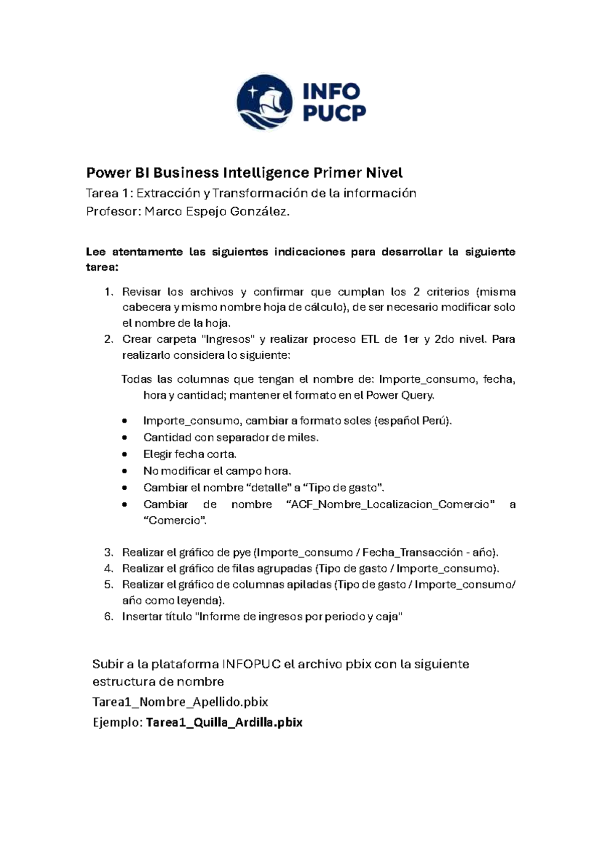 Tarea 1: ETL y Visualización en Power BI - Business Intelligence - Studocu