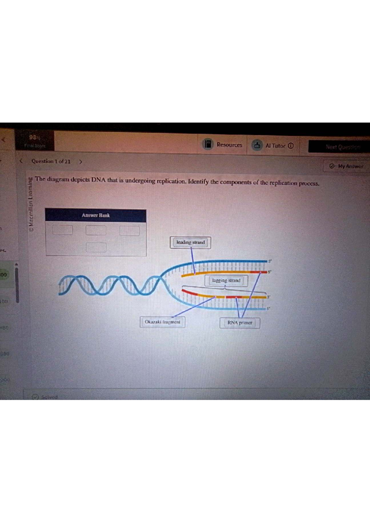 MLB MQC Final Exam Review: DNA Replication Concepts and Questions - Studocu