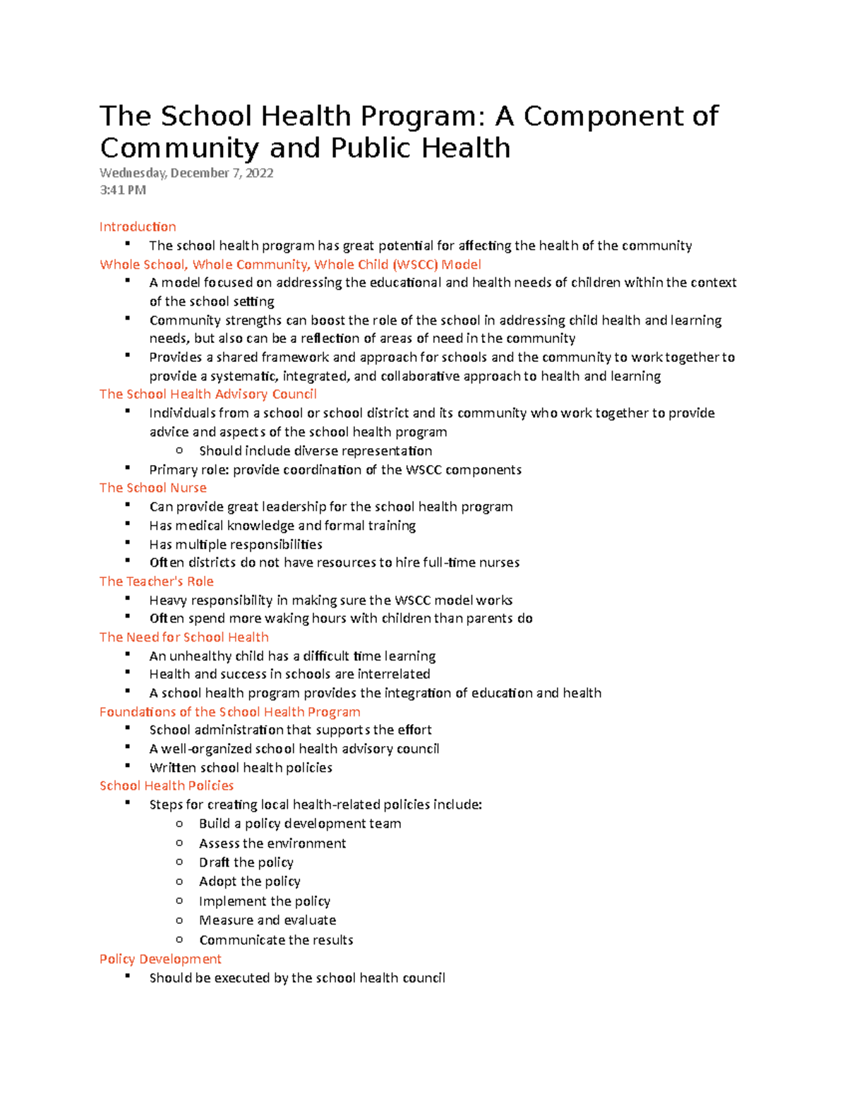 School Health Program: Impact on Community & Public Health Initiatives ...
