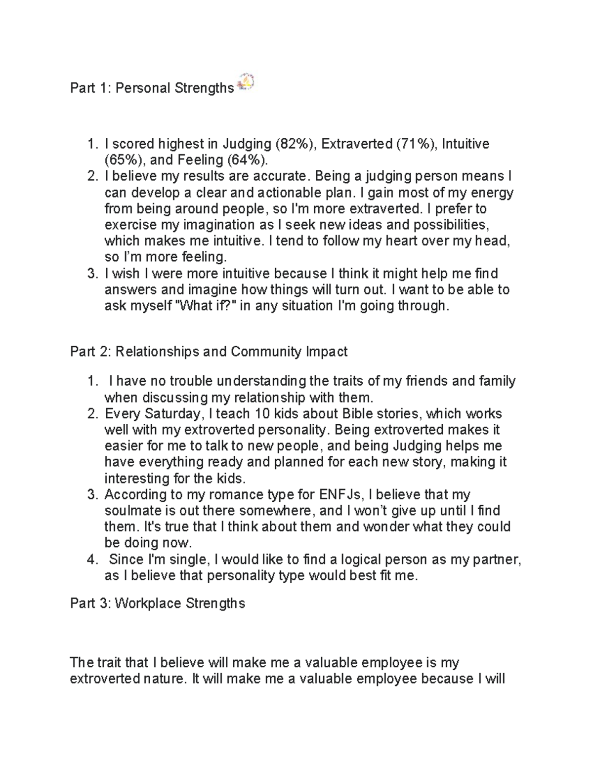 Personality Types Analysis: Understanding Personal Strengths and ...