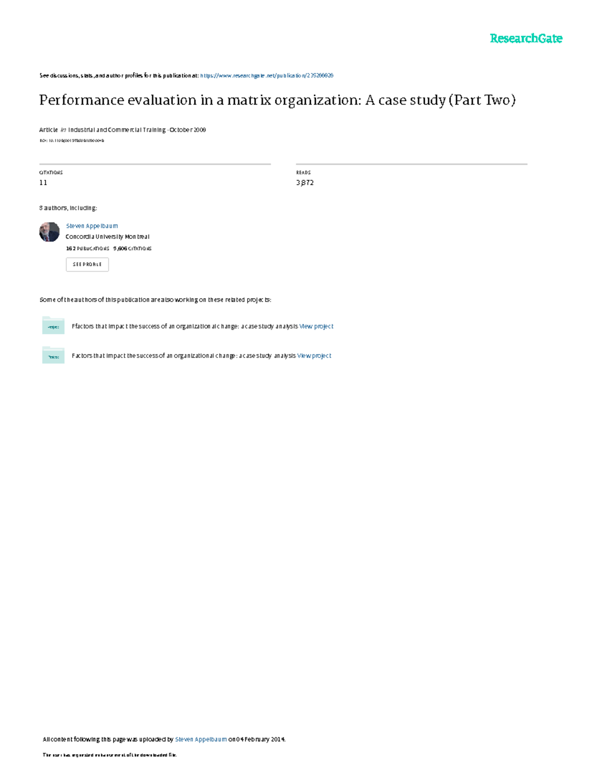 Performance Evaluation in a Matrix Organization: Case Study (Part 3 ...
