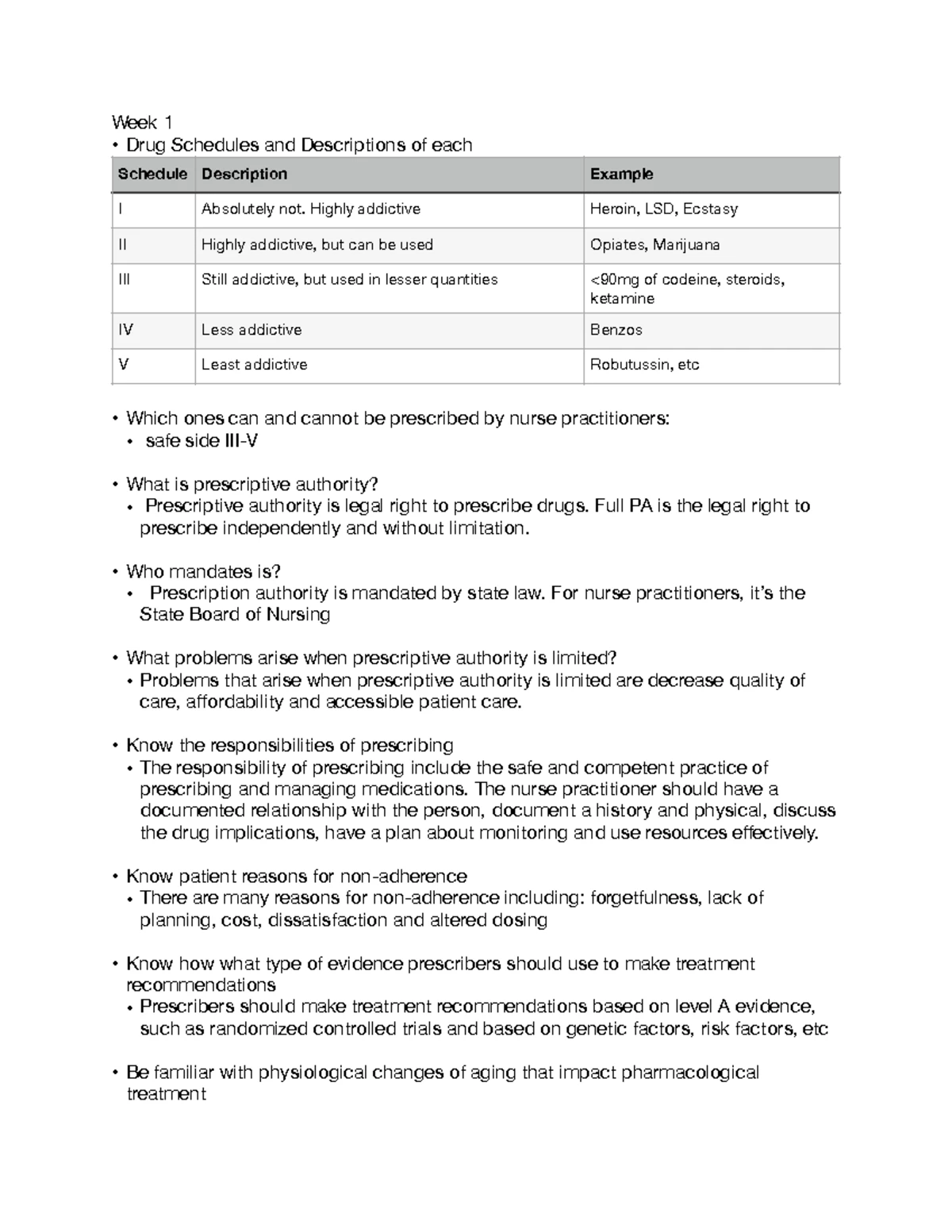 NR566 Midterm Study Guide: Key Concepts in Pharmacotherapy - Studocu