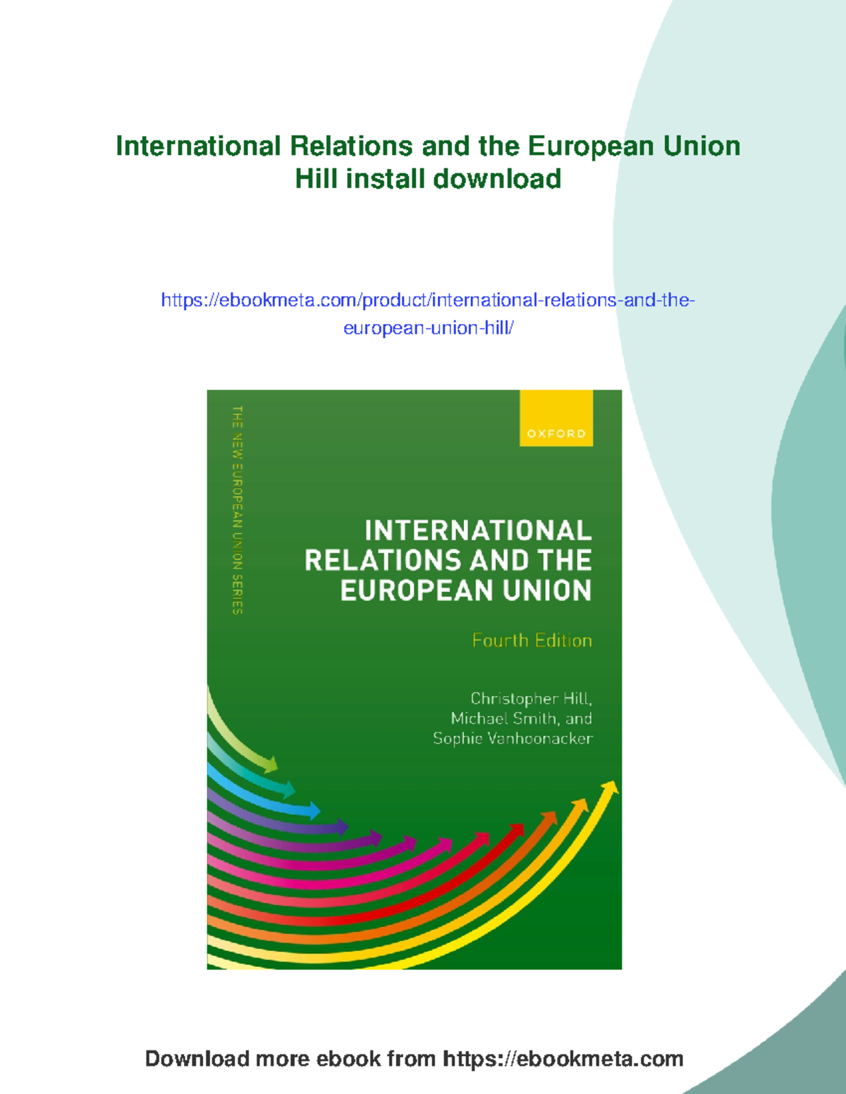 International Relations and the EU: Key Insights and Frameworks (124746 ...