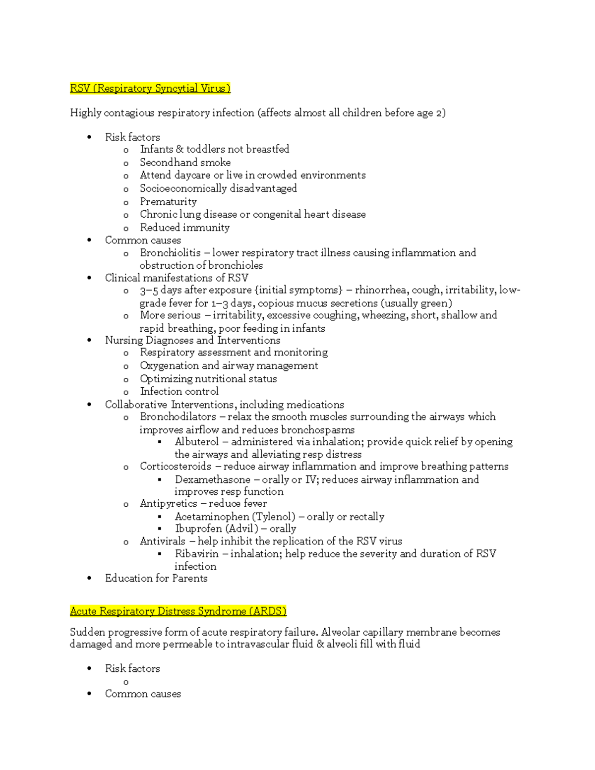 NURS 401: Exam 2 Comprehensive Study Guide on Respiratory & Renal ...